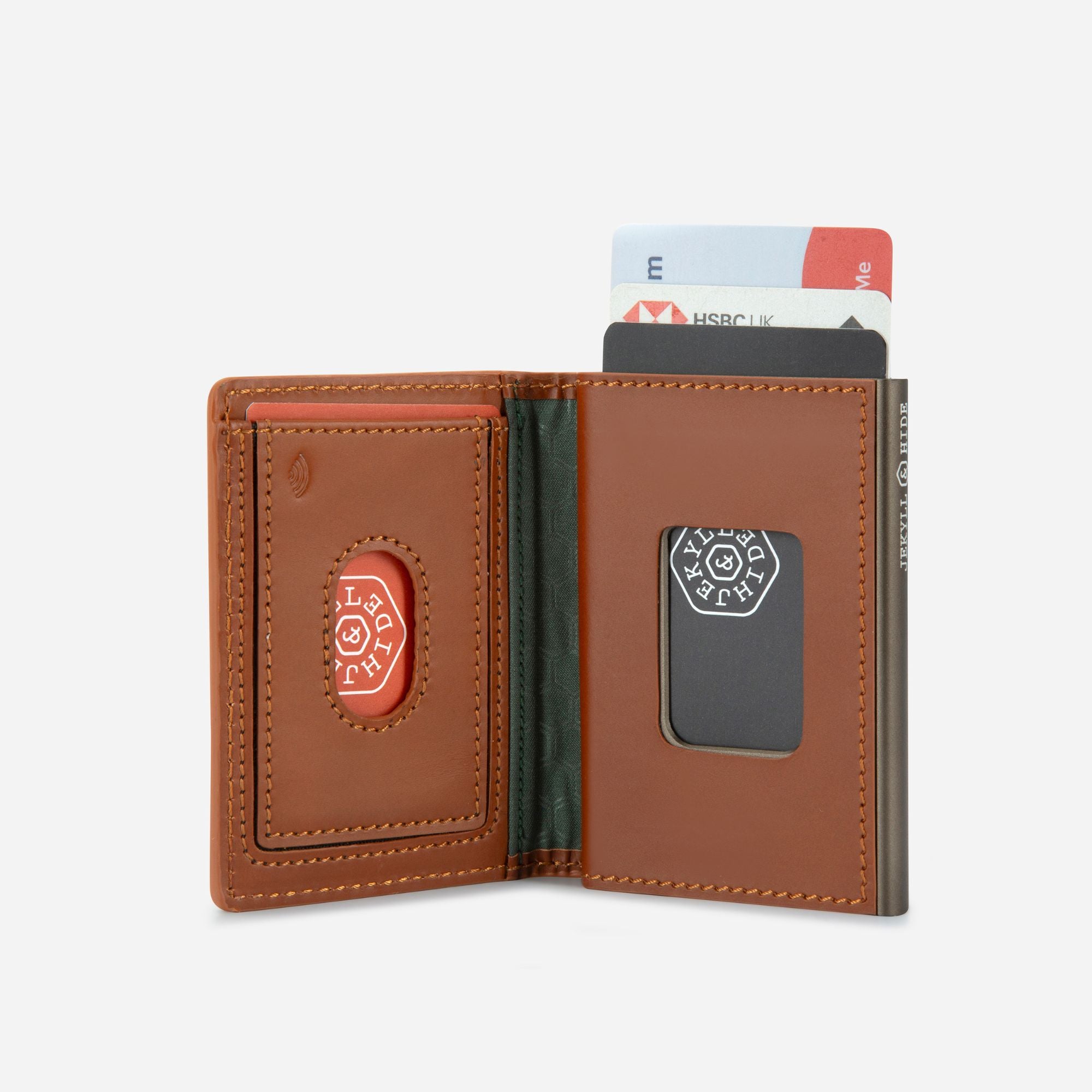 Leather Aluminium Card & Note Holder