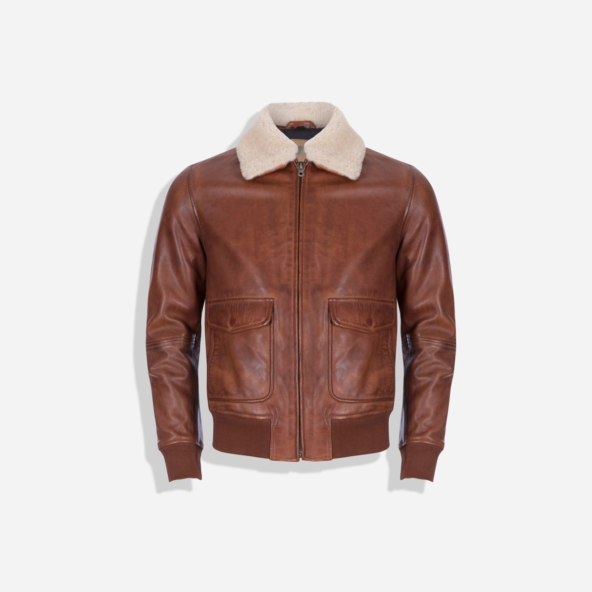 BOMBER JACKET, CHESTNUT - Jekyll and Hide SA