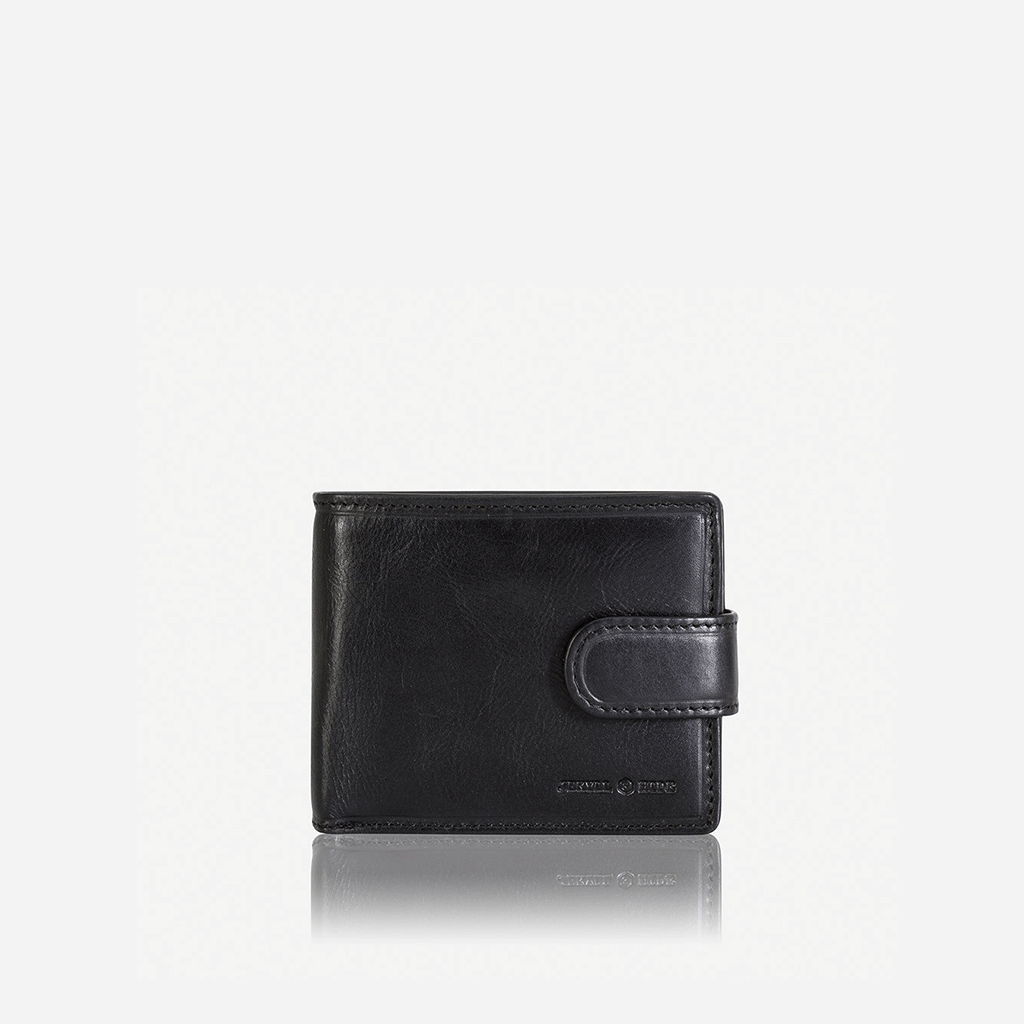 Billfold Wallet With Coin And ID Window, Black - Jekyll and Hide SA