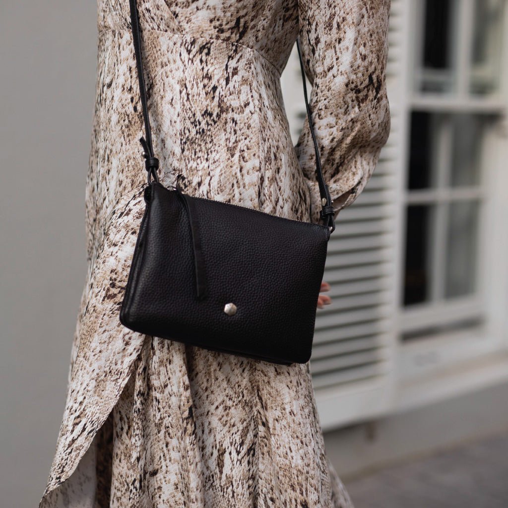 Slim Ladies Leather Crossbody, Tan - Jekyll and Hide SA