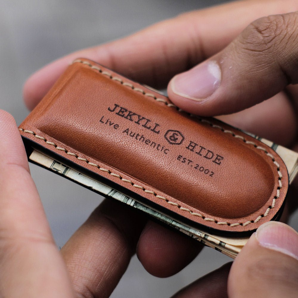 Money Clip, Tan - Jekyll and Hide SA