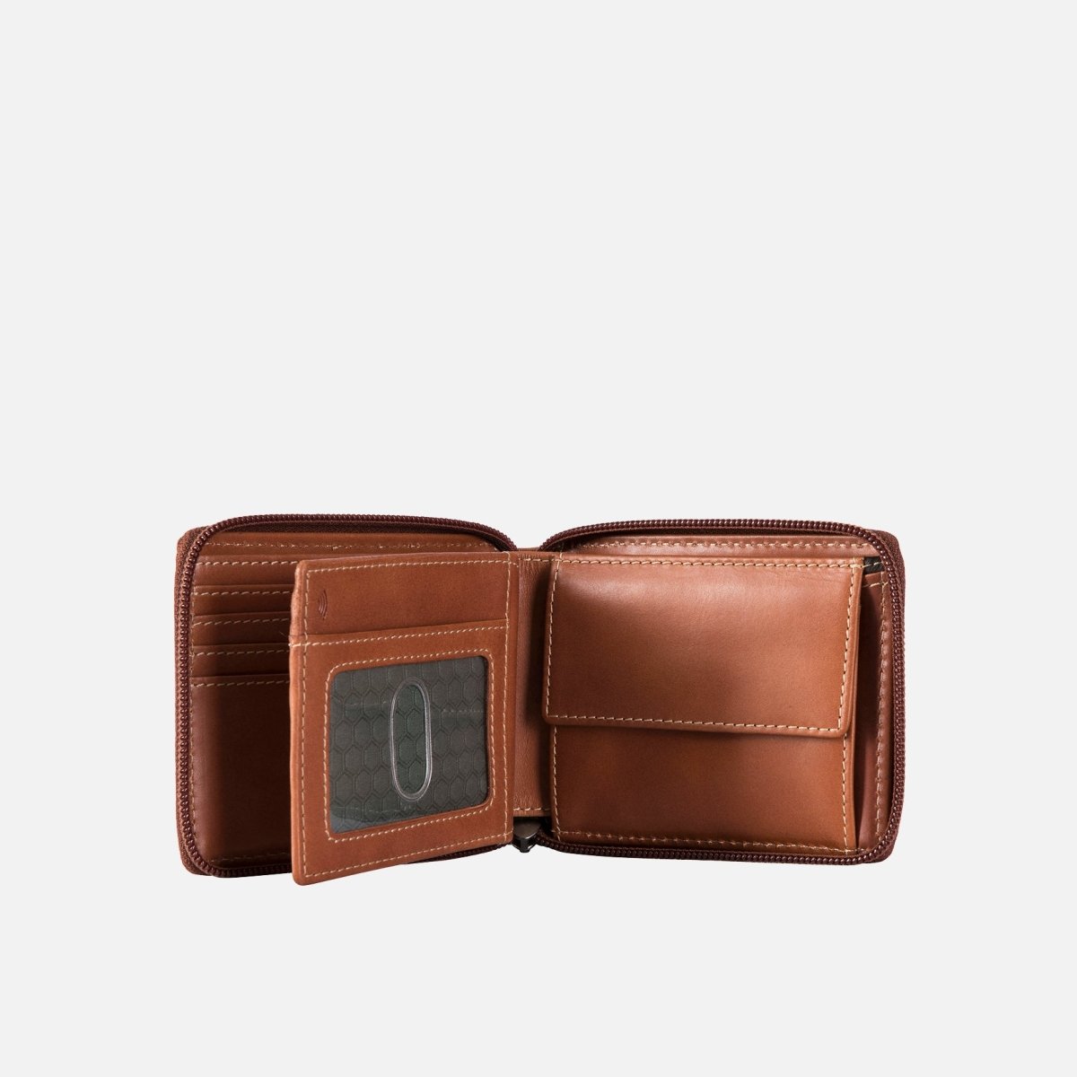 Large Zip Around Wallet With Coin, Clay - Jekyll and Hide SA