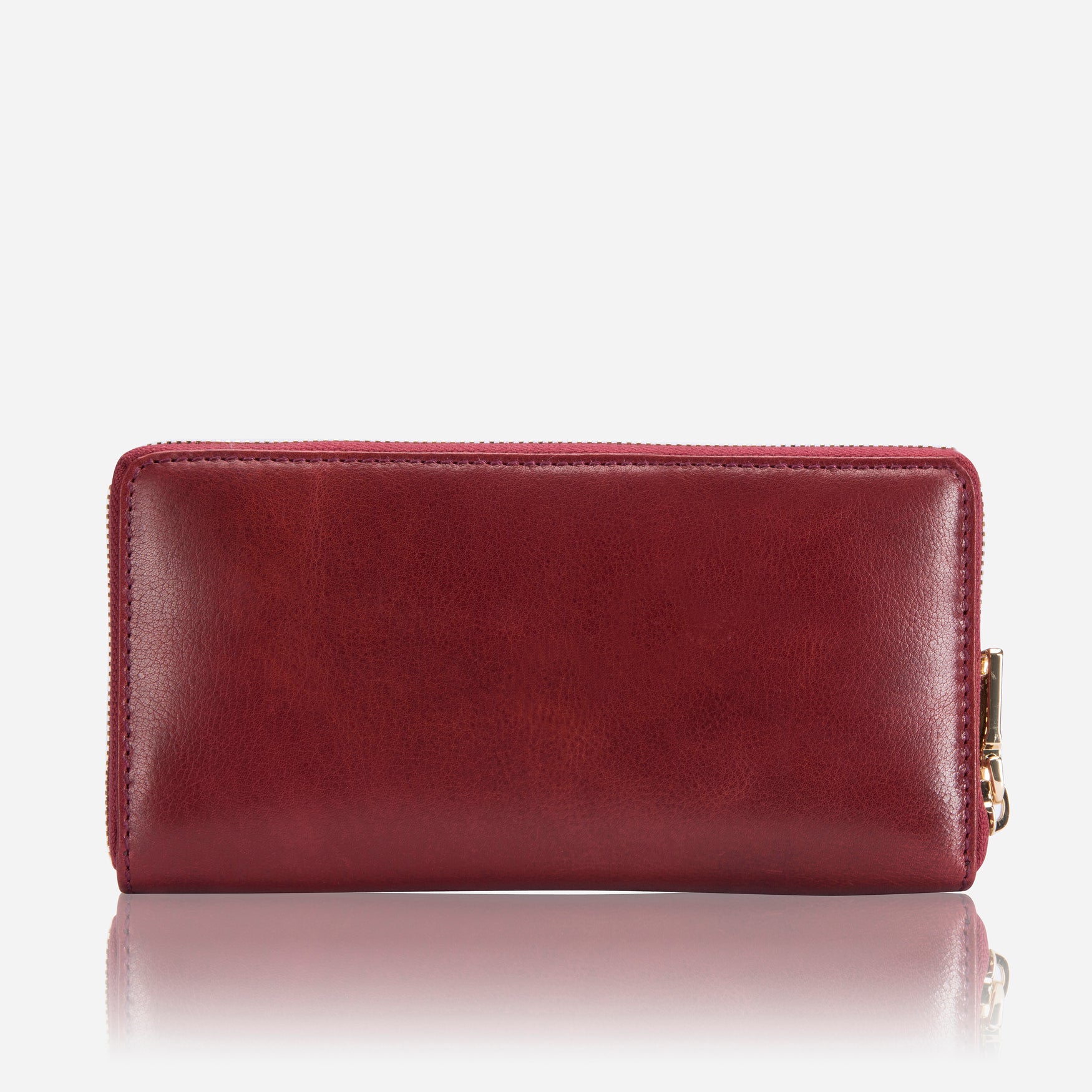 Large Classic Zip Around Purse, Red - Jekyll and Hide SA