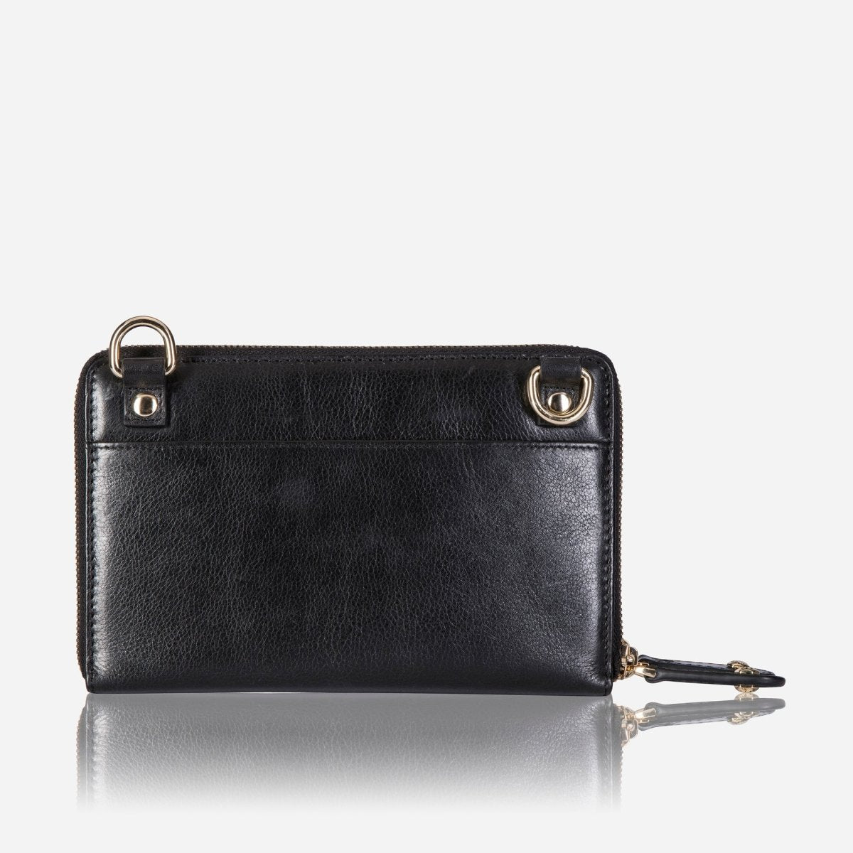 Ladies Purse with Detachable Strap, Black - Jekyll and Hide SA