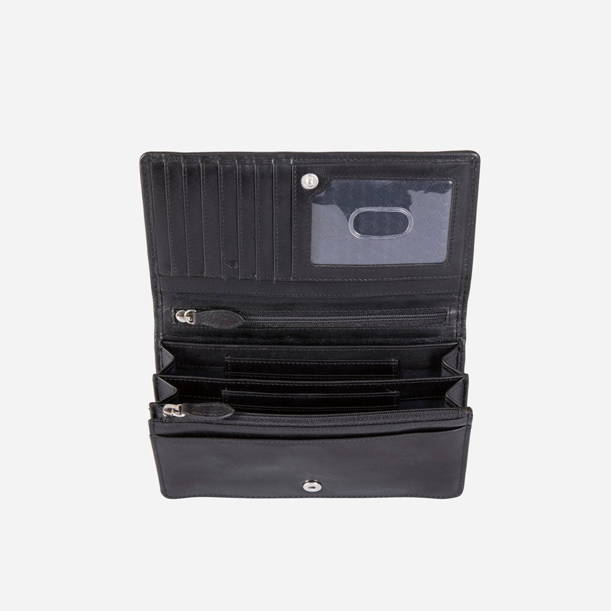 Large Leather Purse, Black - Jekyll and Hide SA