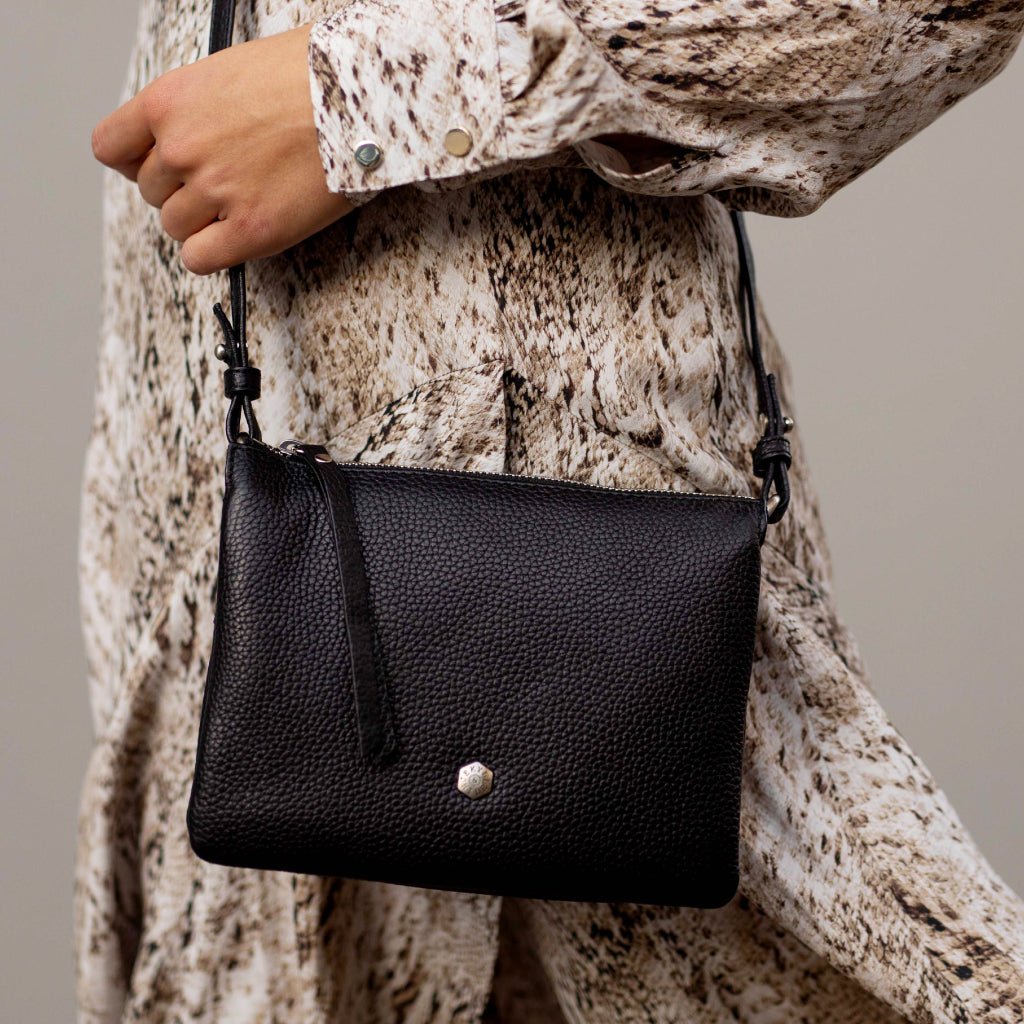 Slim Ladies Leather Crossbody, Tan - Jekyll and Hide SA