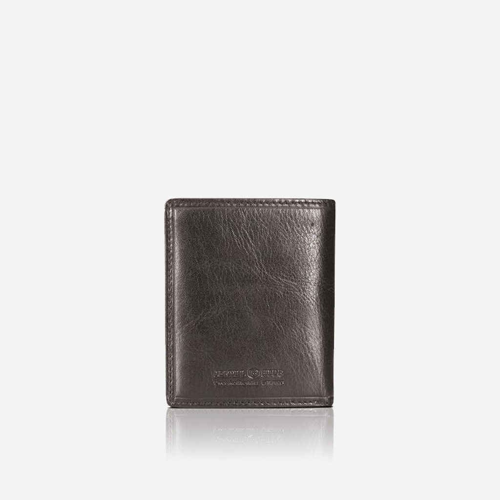 Flip Over Leather Wallet, Black - Jekyll and Hide SA