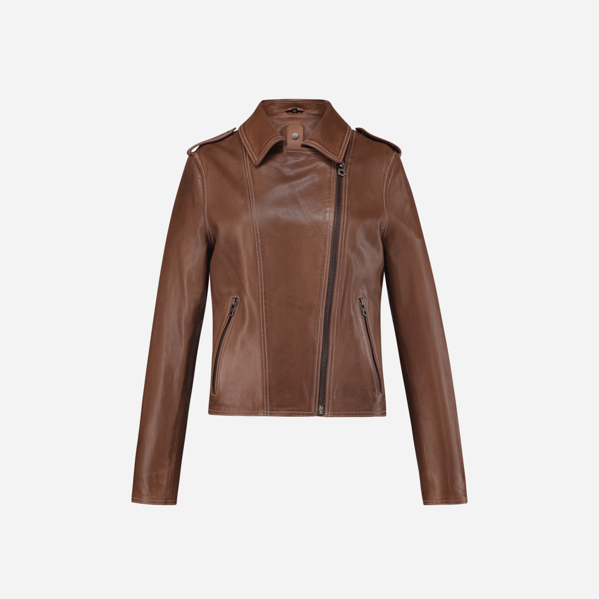 Tracey Women's Black Leather Biker Jacket | Jekyll & Hide SA