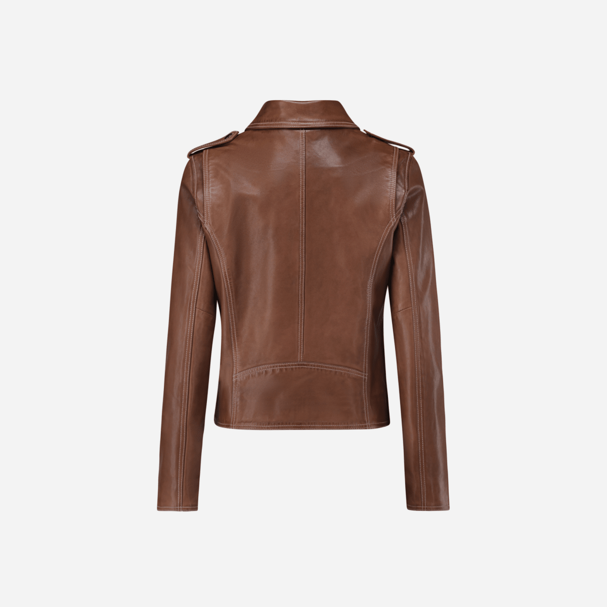 Tracy black leather jackets by Jekyll & Hide - back view
