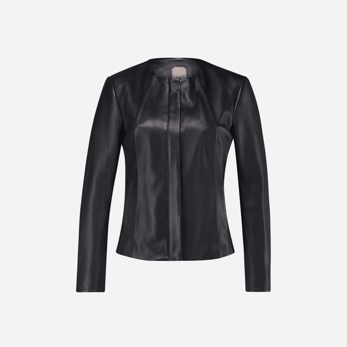 Lisa black women's leather jacket by Jekyll & Hide - side view