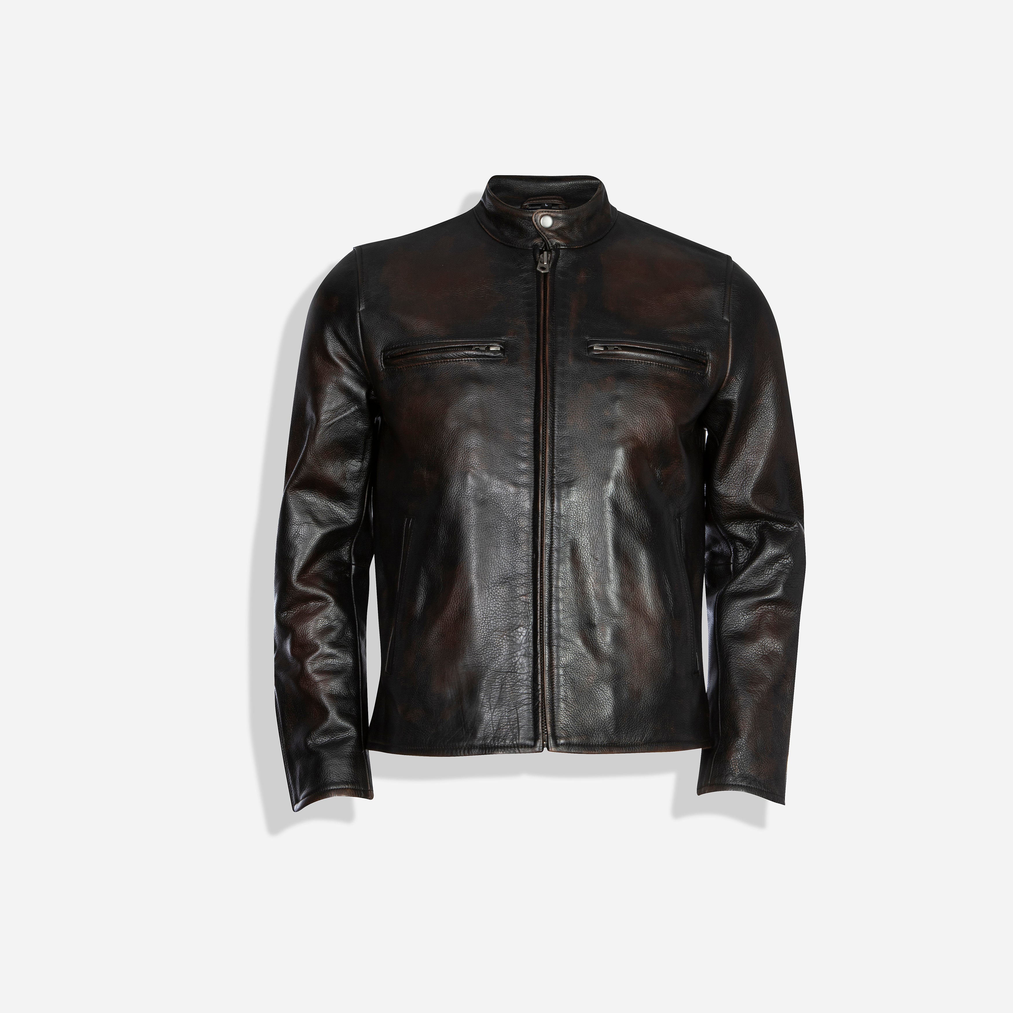 Harley Biker Jacket, Dark Brown