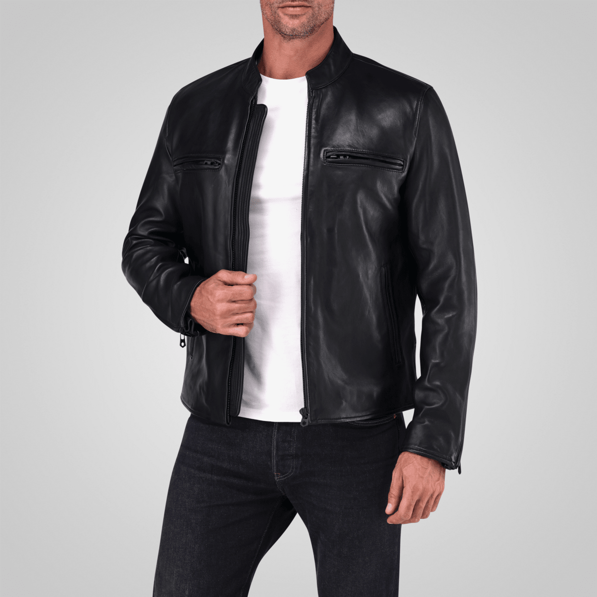 Harry black men's leather jacket by Jekyll & Hide - product image 10