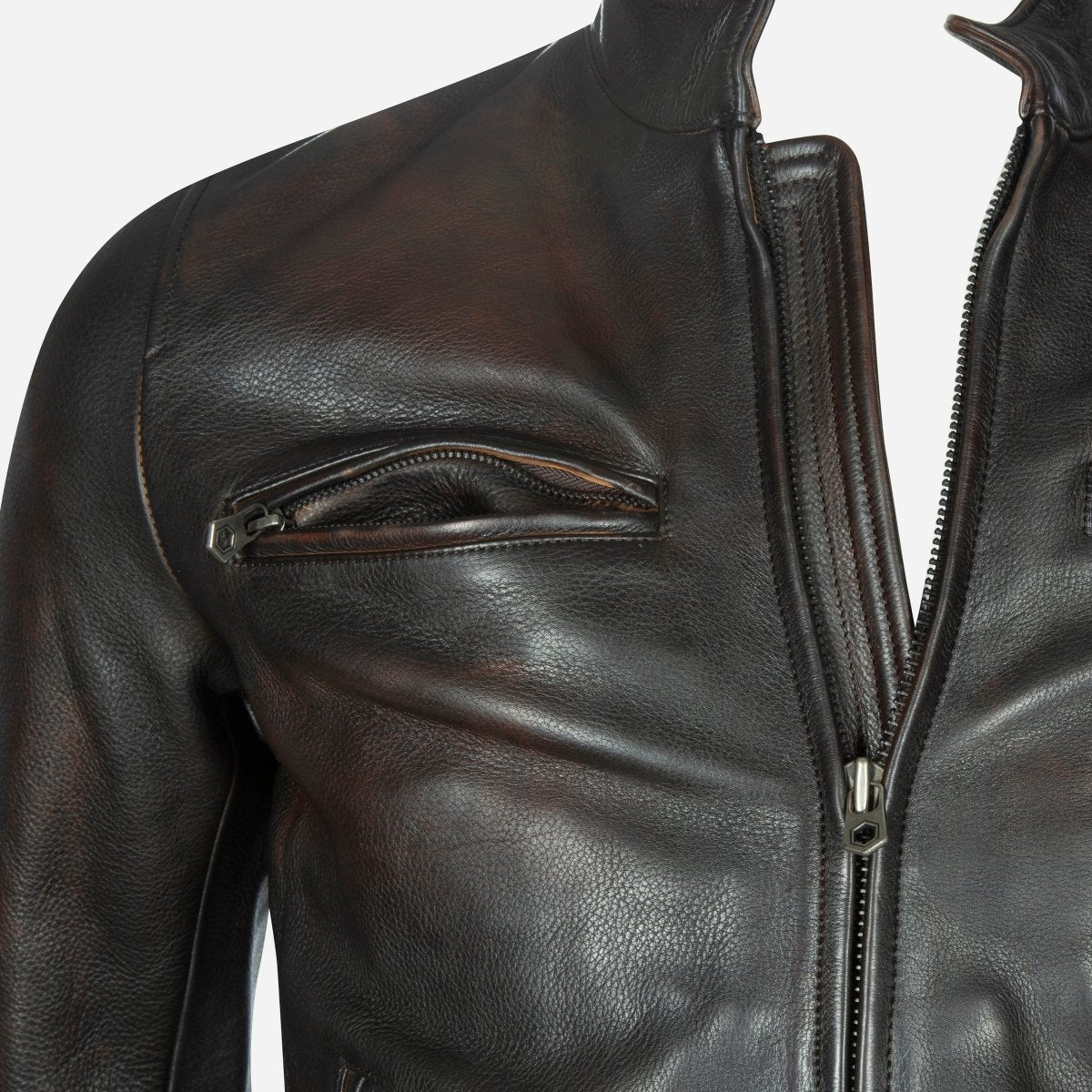 Harry black men's leather jacket by Jekyll & Hide - interior detail
