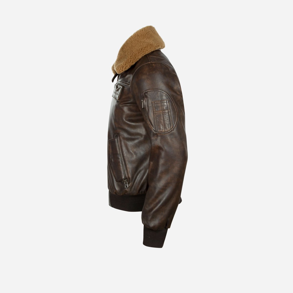 Maverick black men's leather jacket by Jekyll & Hide - product image 16
