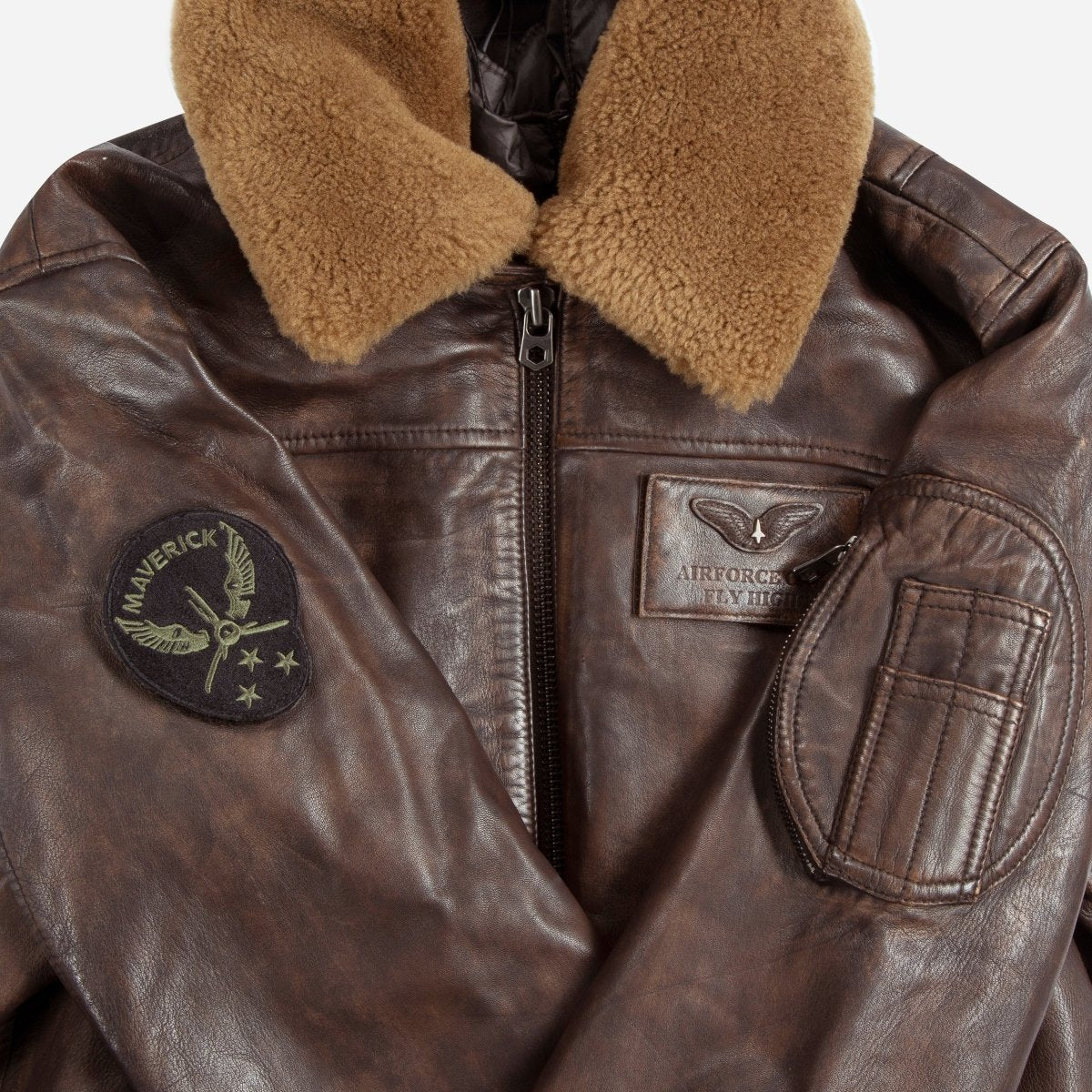 Maverick black men's leather jacket by Jekyll & Hide - product image 20