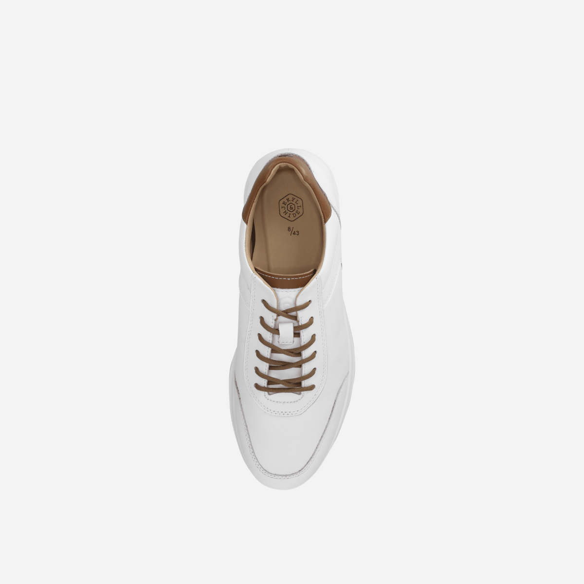 CLIFTON black men's leather sneakers by Jekyll & Hide - back view