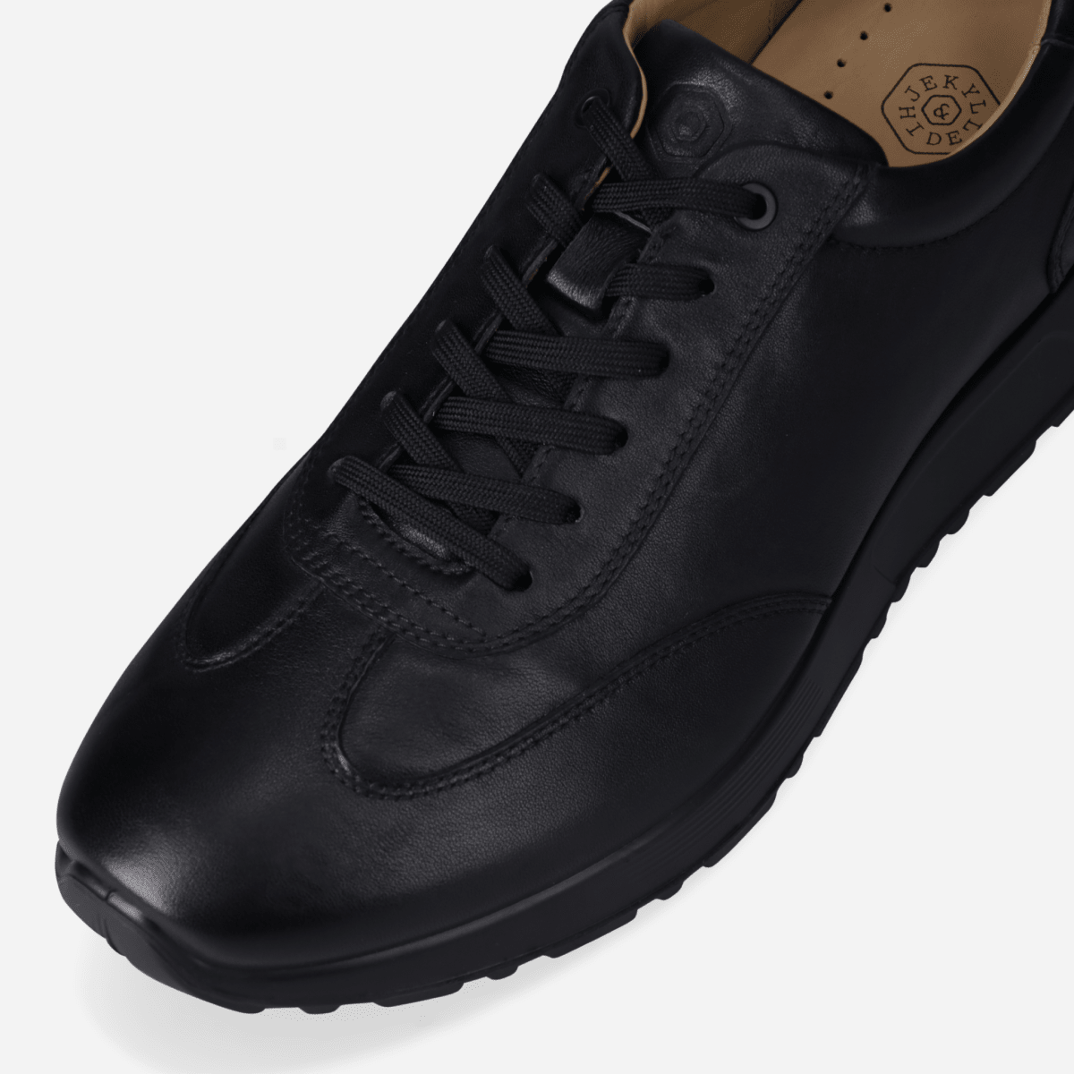 Beaumont black men's leather sneakers by Jekyll & Hide - product image 14