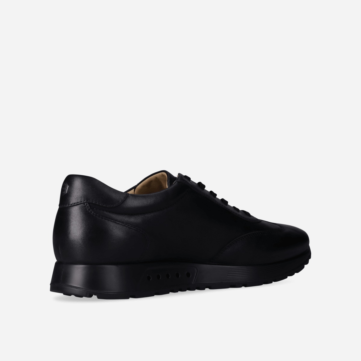 Beaumont black men's leather sneakers by Jekyll & Hide - product image 13