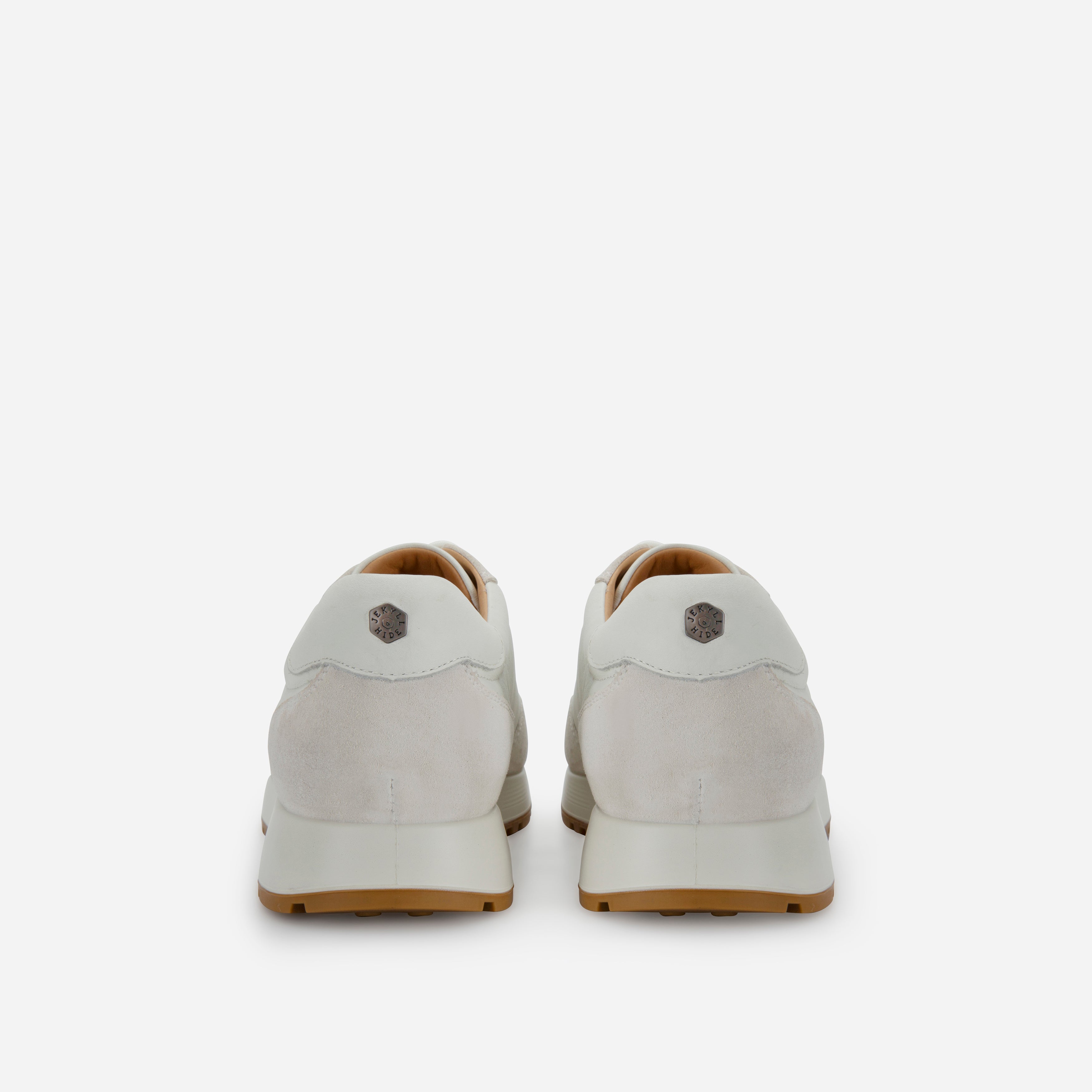 White leather sneaker, detail view – Jekyll & Hide