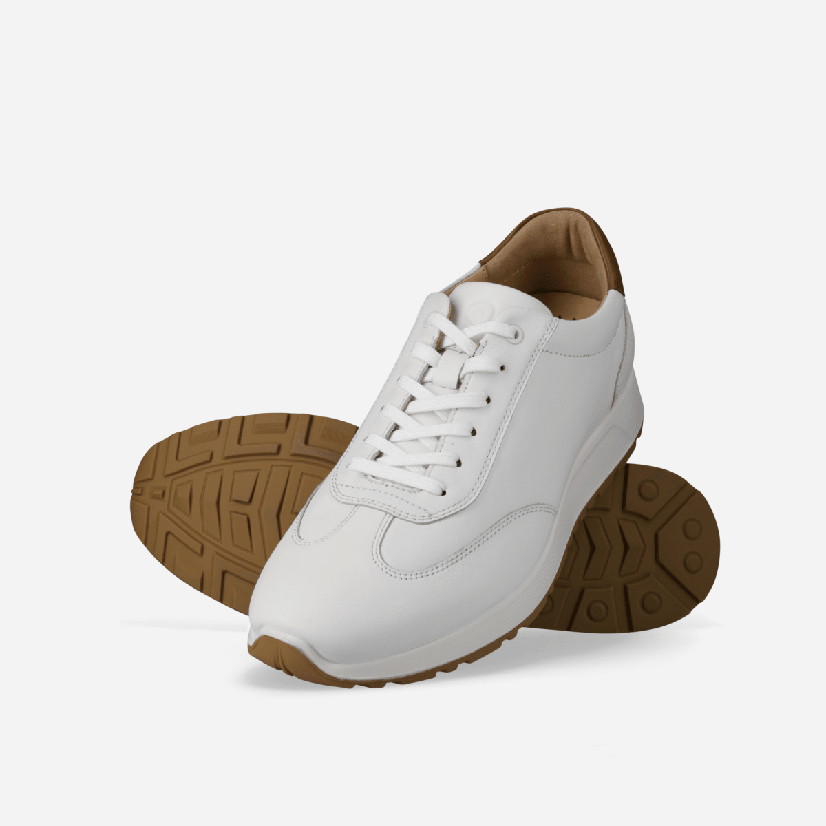 Beaumont black men's leather sneakers by Jekyll & Hide - side view