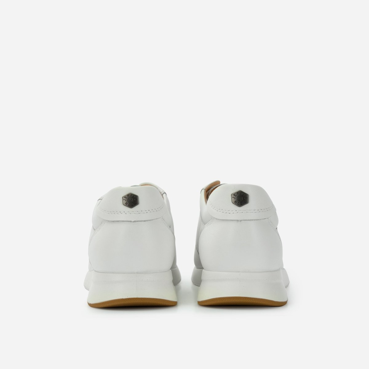 Franca white leather sneakers by Jekyll & Hide - interior detail