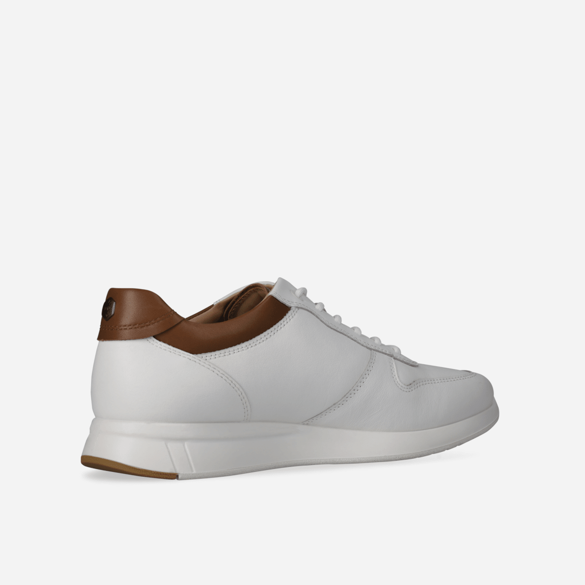 Beaumont black leather sneakers by Jekyll & Hide - interior detail