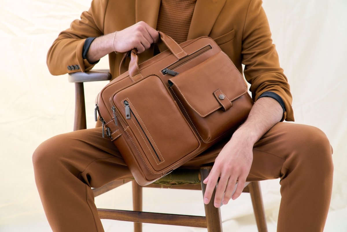 MONTANA Leather Briefcase RFID | Jekyll & Hide SA – Jekyll and Hide SA