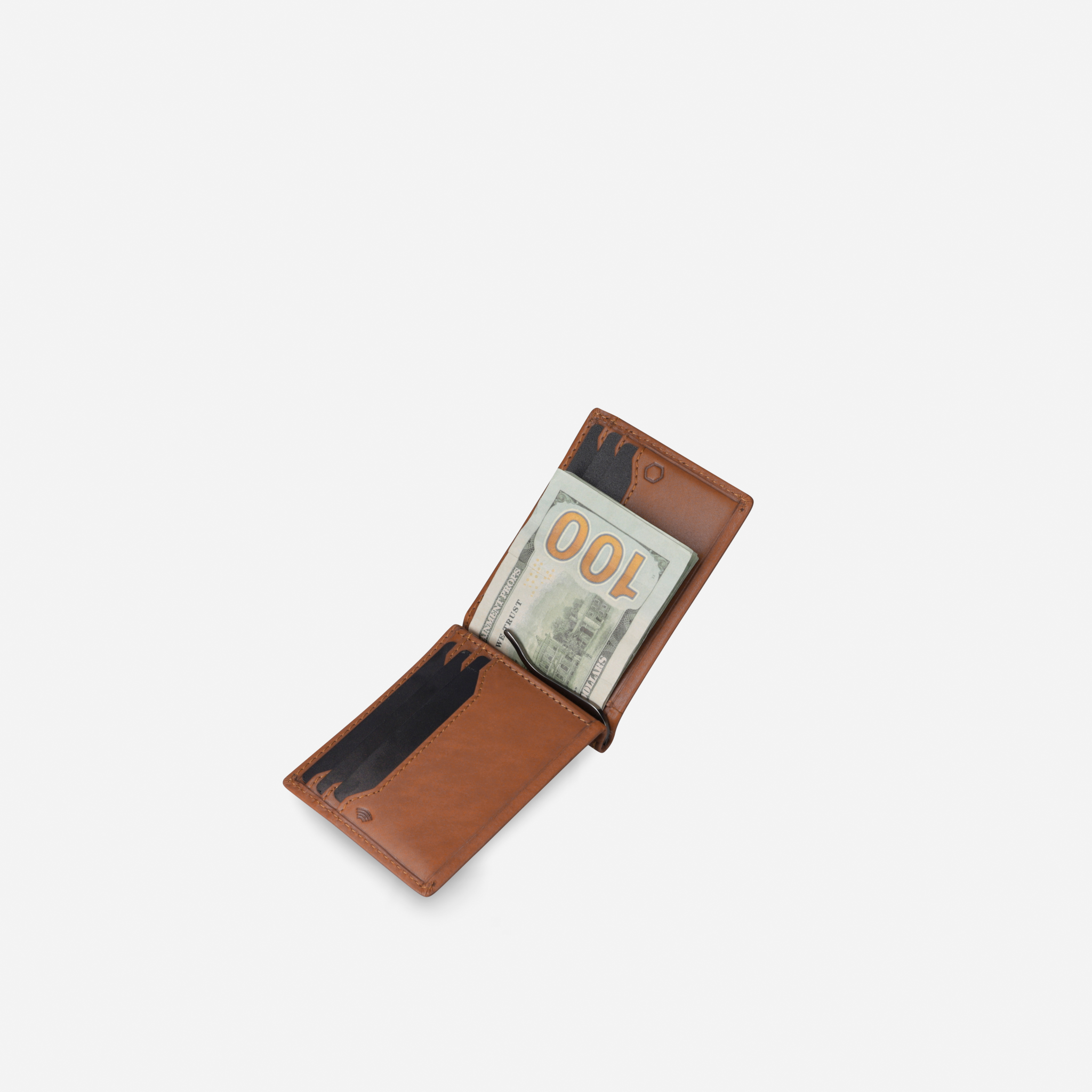 Leather Money Clip Wallet