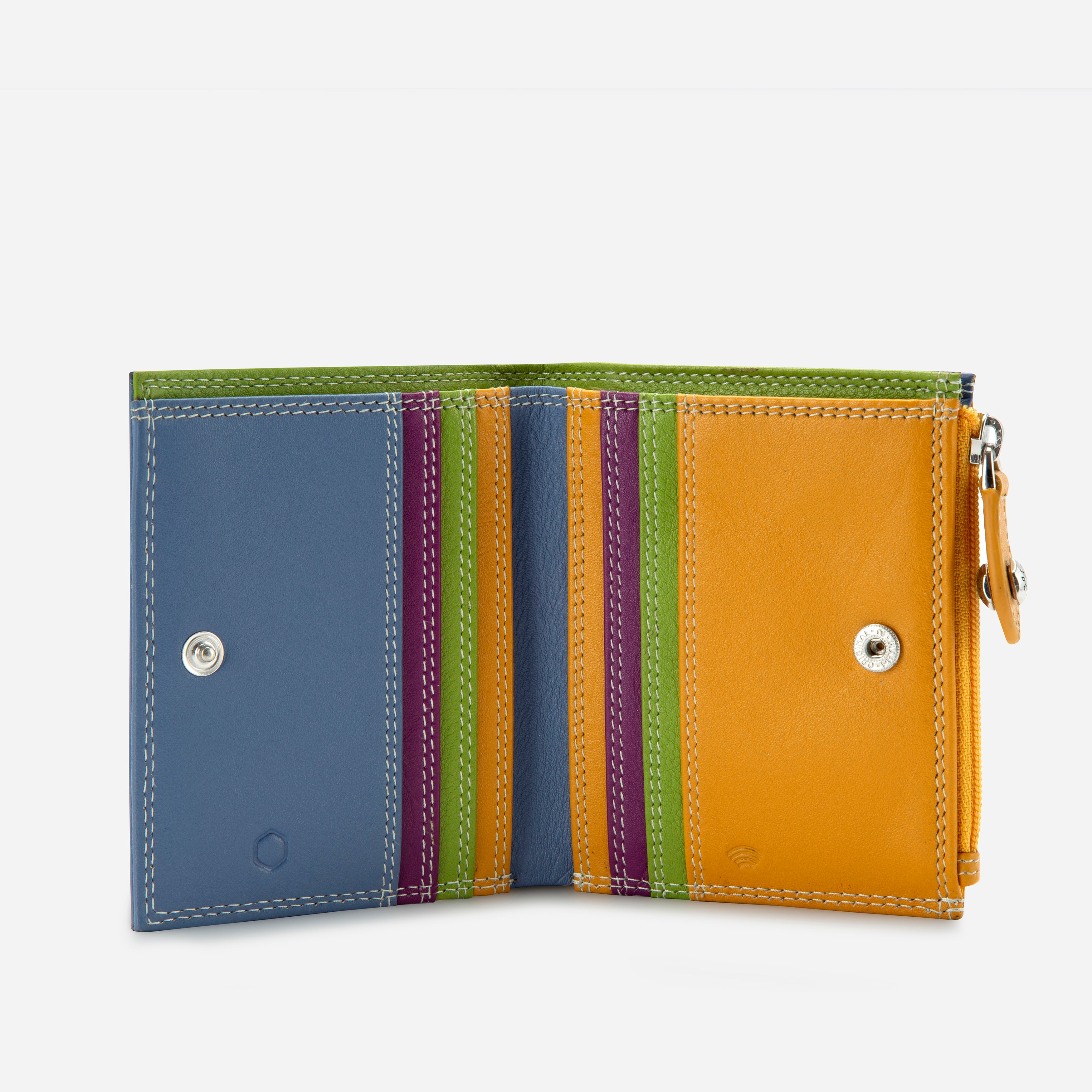 Fiji leather compact purse, back view – Jekyll & Hide