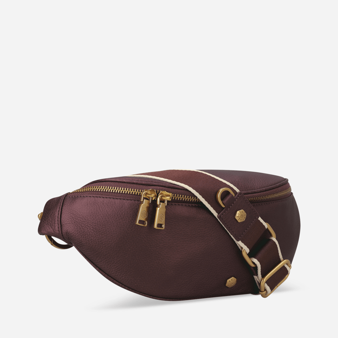 Geneva Ladies Leather Waist Bag
