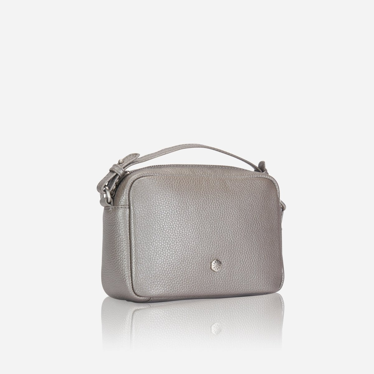 Small Crossbody, Metallic Silver