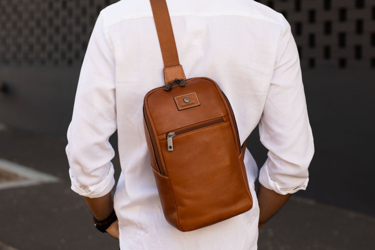 Valextra Mini Backpack One Strap Mens Leather One Strap Backpack