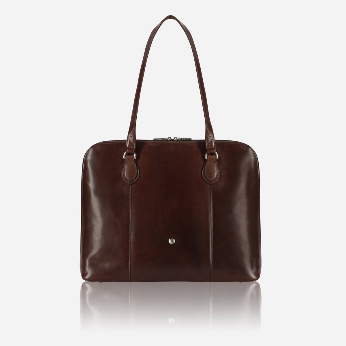 Business 15" Leather Laptop Handbag