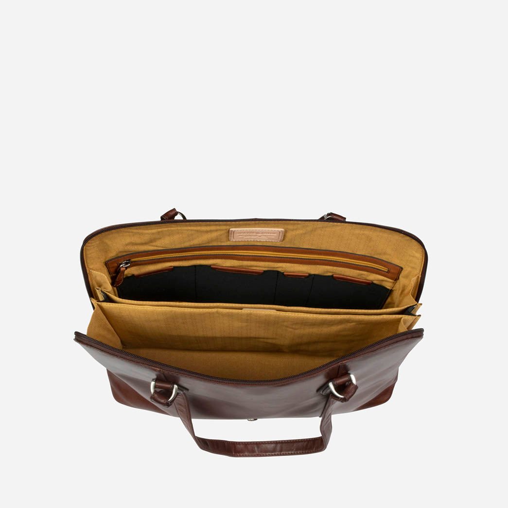 Business 15" Leather Laptop Handbag