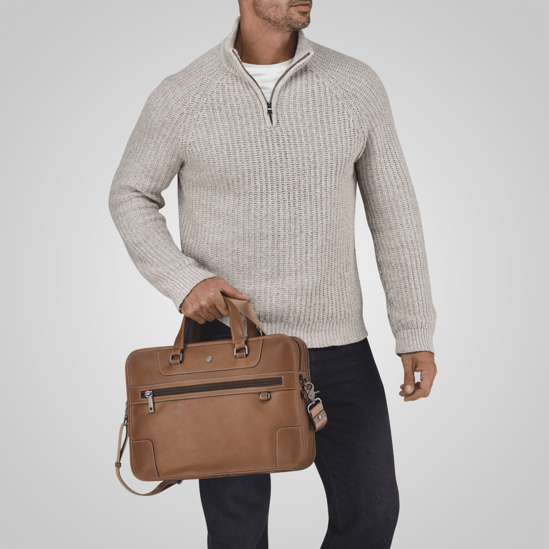 Medium Leather 15" Laptop Briefcase