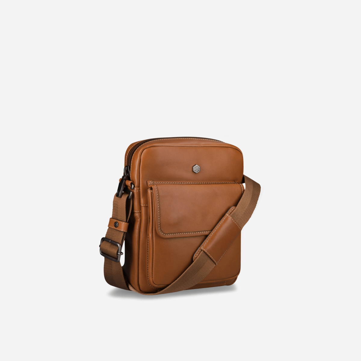 Norwegian Mocha Men's Leather Crossbody Organiser | Jekyll & Hide
