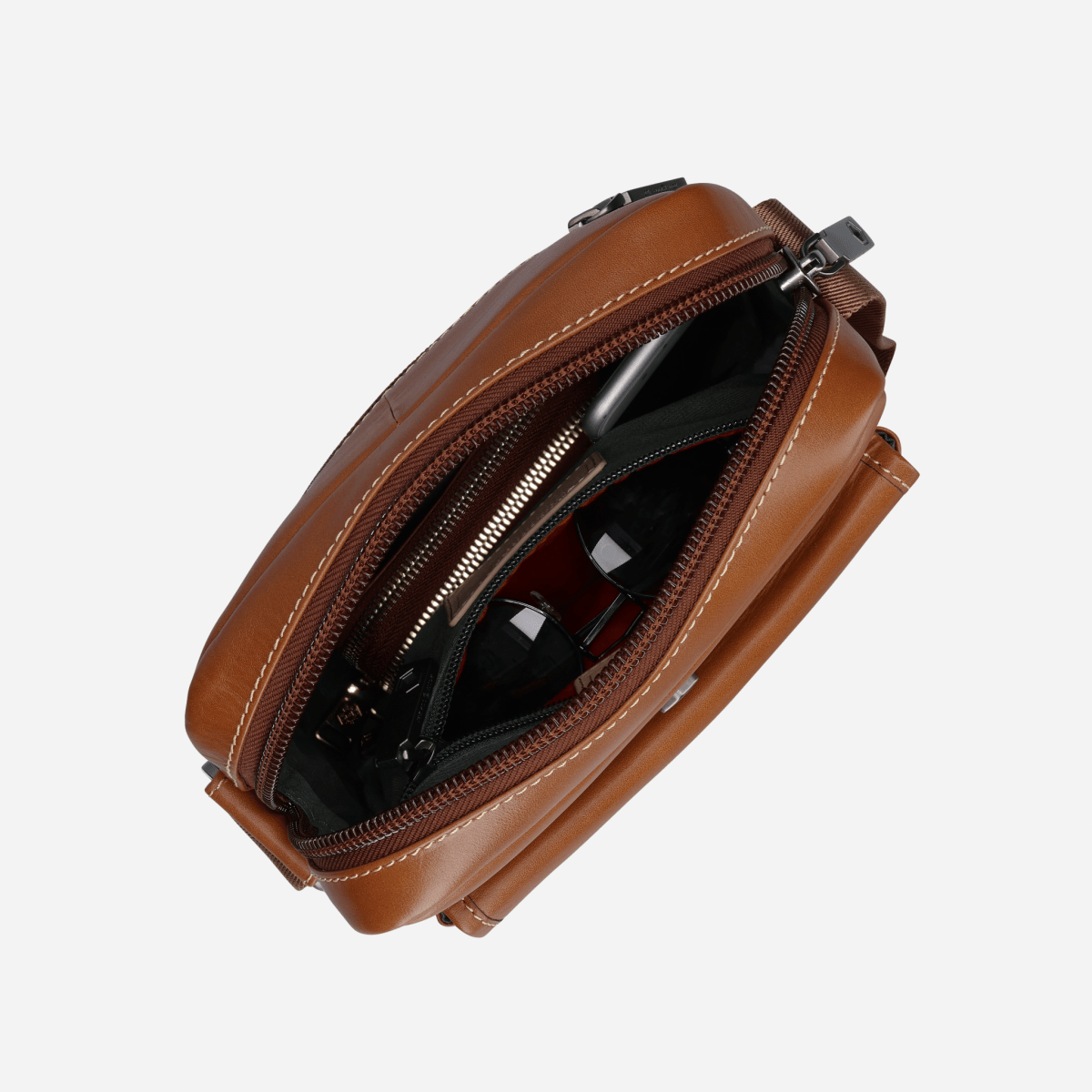 Norwegian black men's leather crossbody bag by Jekyll & Hide - product image 10