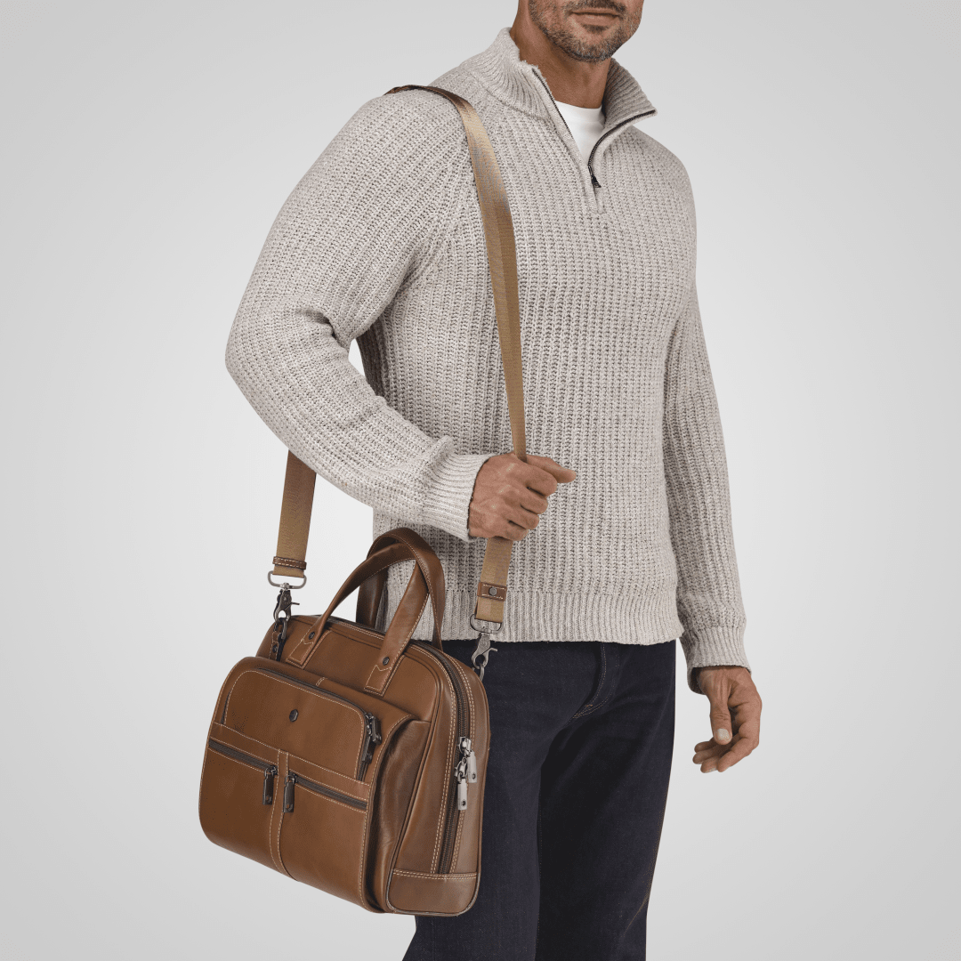 Large Multi Compartment Briefcase