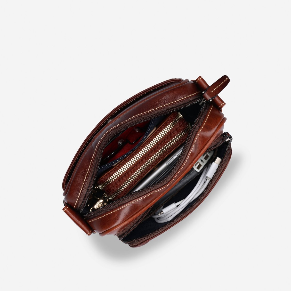 Norwegian Men's Small Leather Travel Crossbody Bag | Jekyll & Hide Norwegian Men's Small Leather Travel Crossbody Bag | Jekyll & Hide