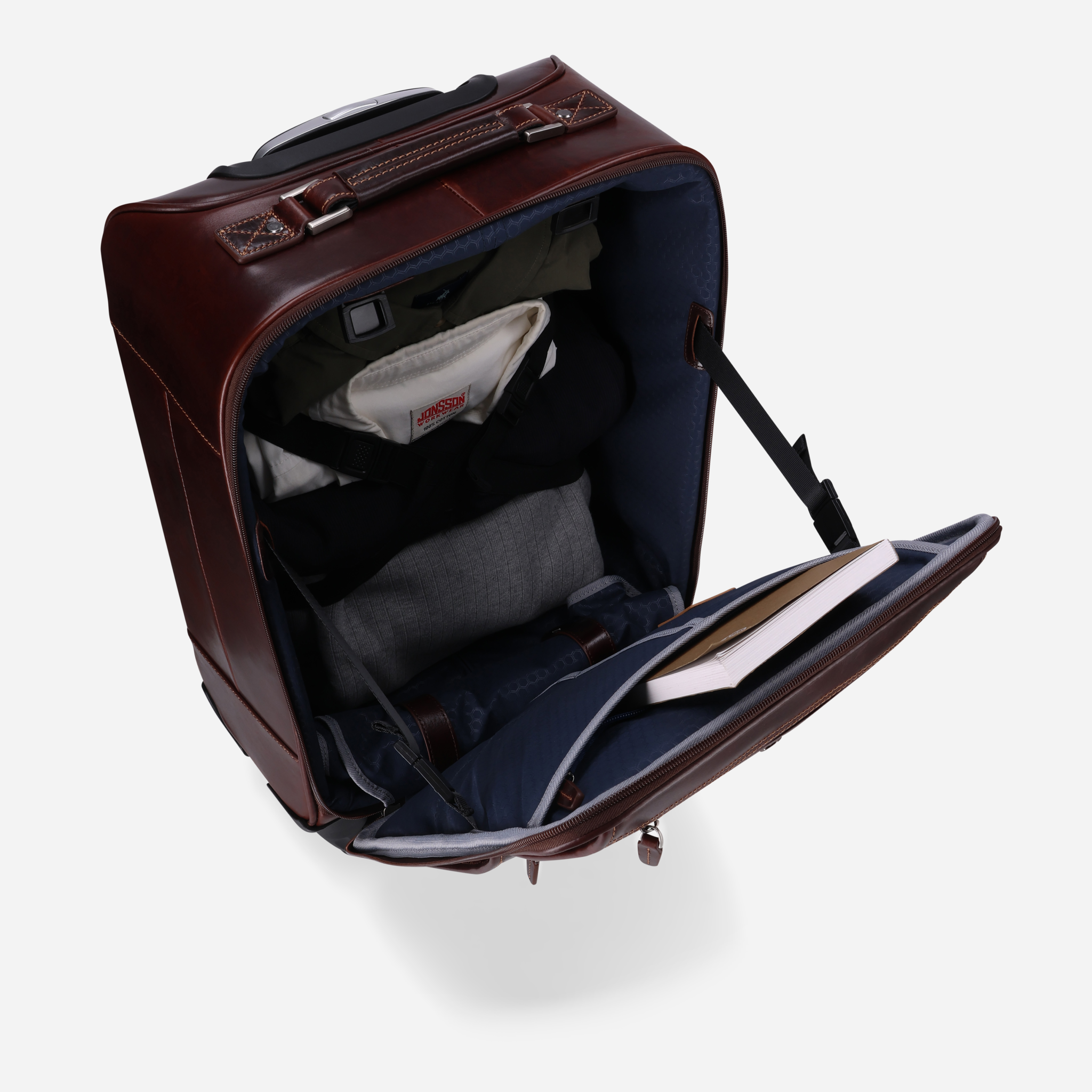 4 Wheel Cabin Trolley 50cm, Tobacco