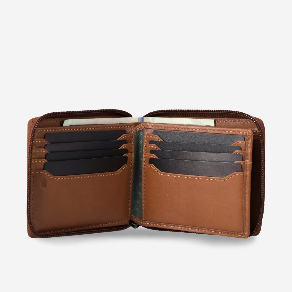 TEXAS Men's Leather Zip-Around Wallet RFID | Jekyll & Hide SA