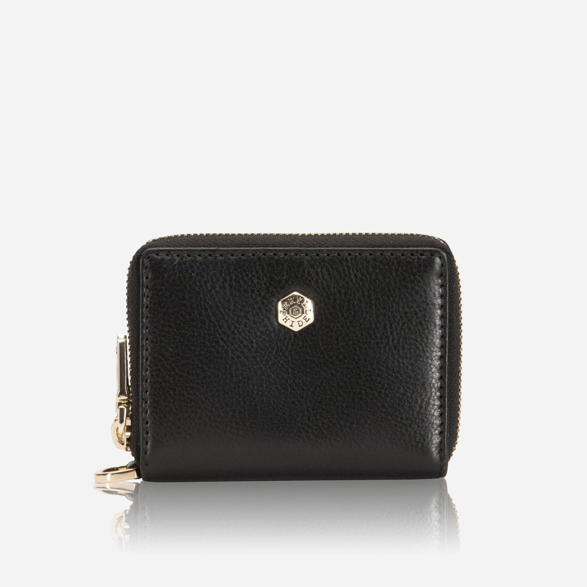 Zulu red leather purse by Jekyll & Hide - stitching detail