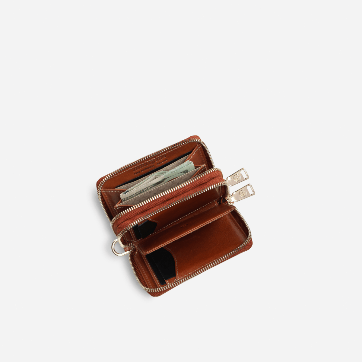 Zulu red leather purse by Jekyll & Hide - back view