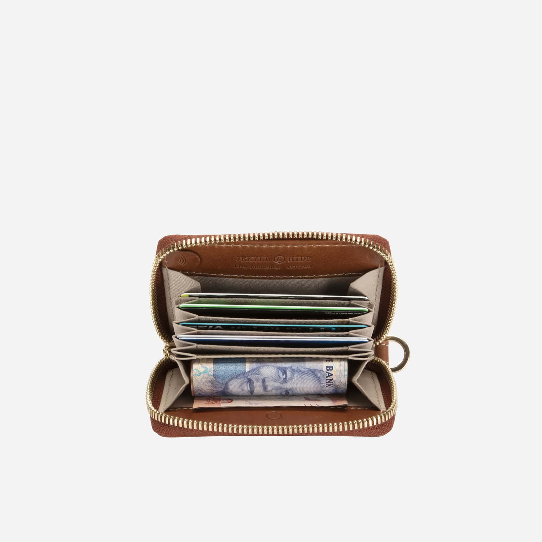 Multi-Card Compact Purse, Tan