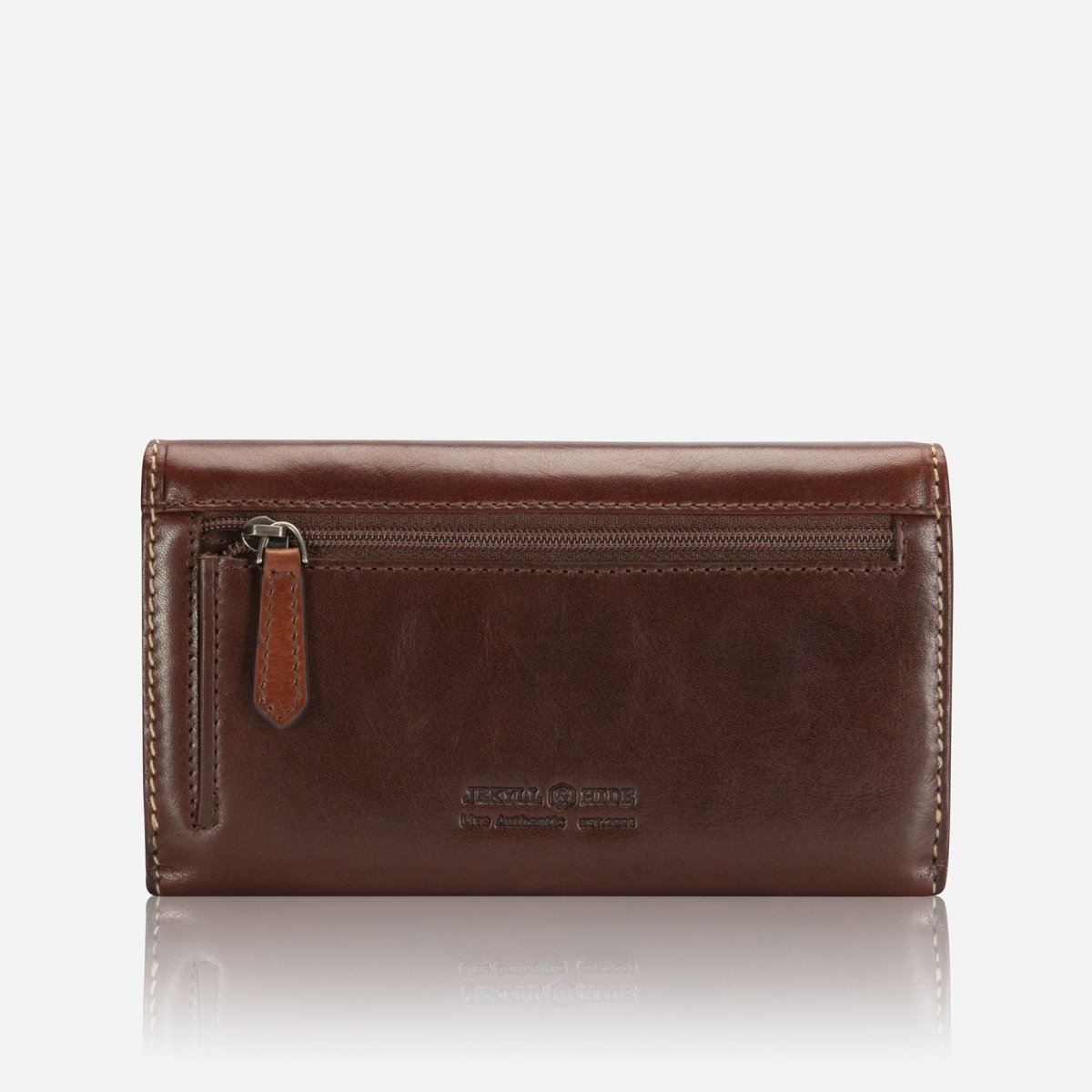 Large Leather Purse, Mocha - Jekyll and Hide SA