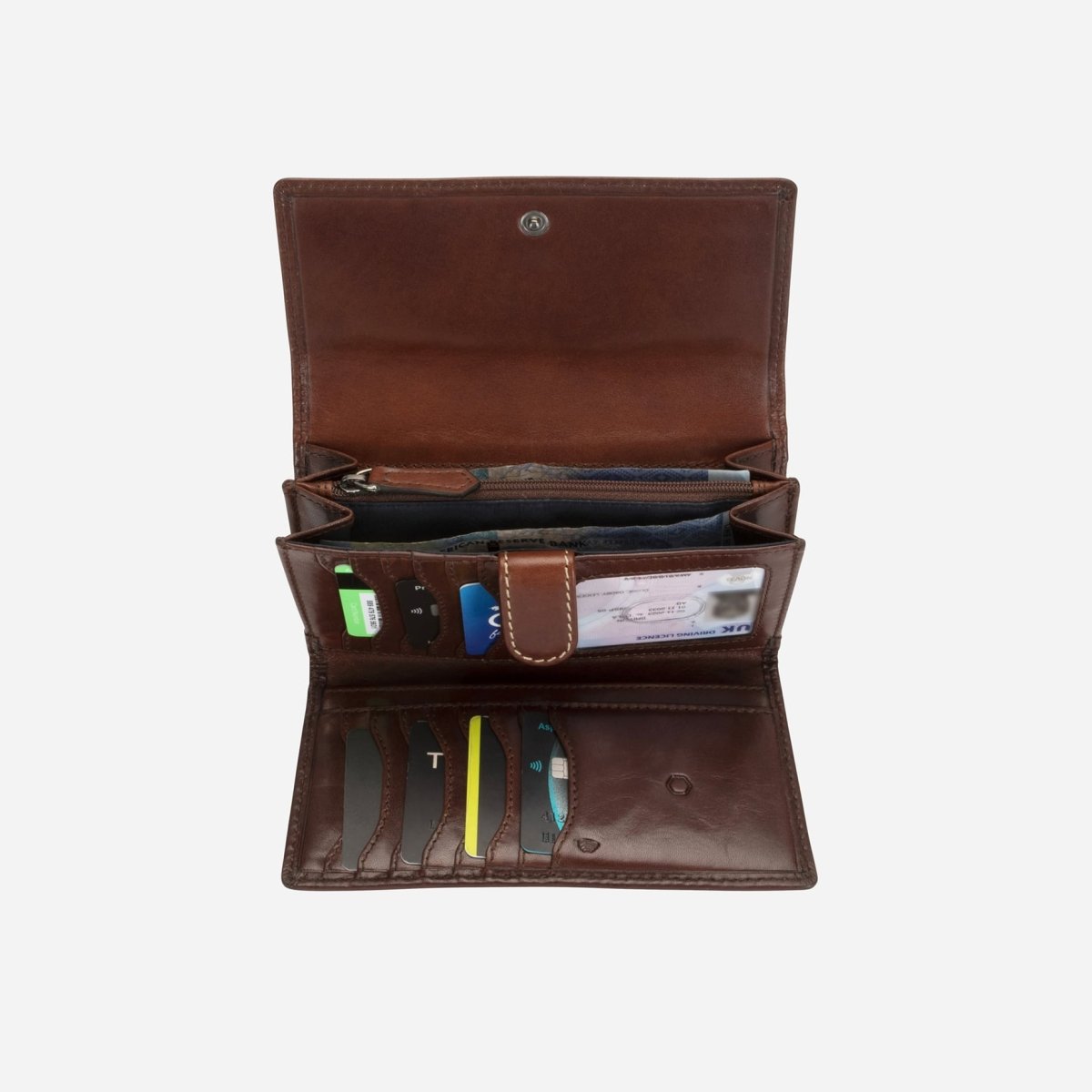 Large Leather Purse, Mocha - Jekyll and Hide SA