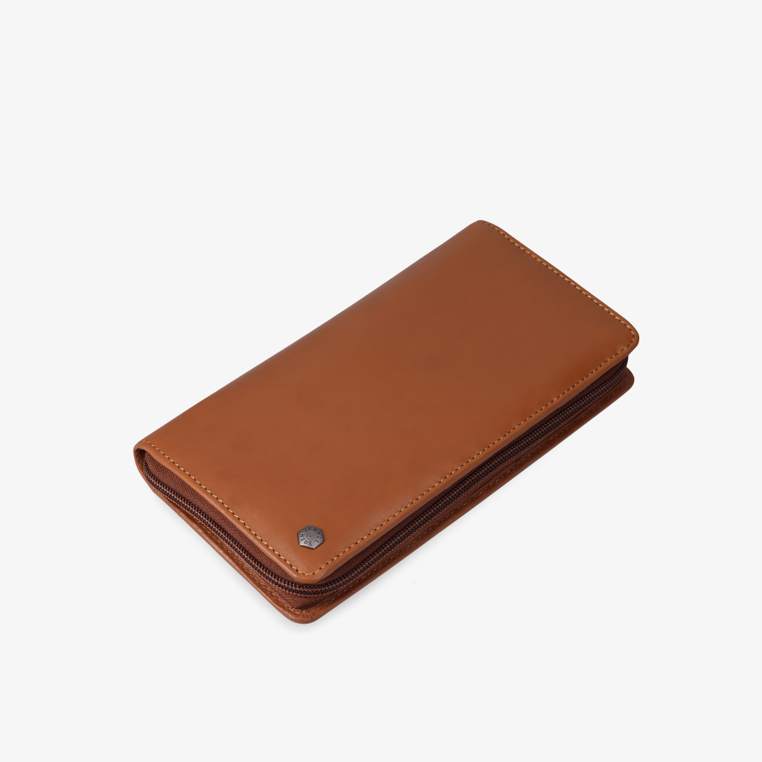 Large Zip-Around Travel And Passport Organiser