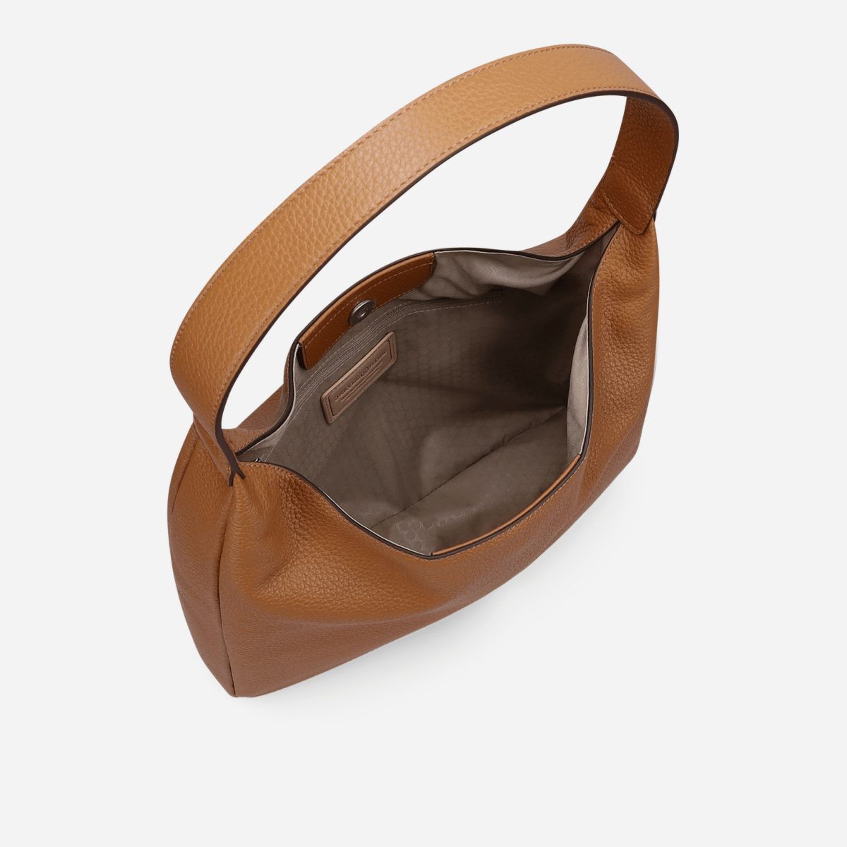 MADRID brown leather handbag by Jekyll & Hide - close-up detail