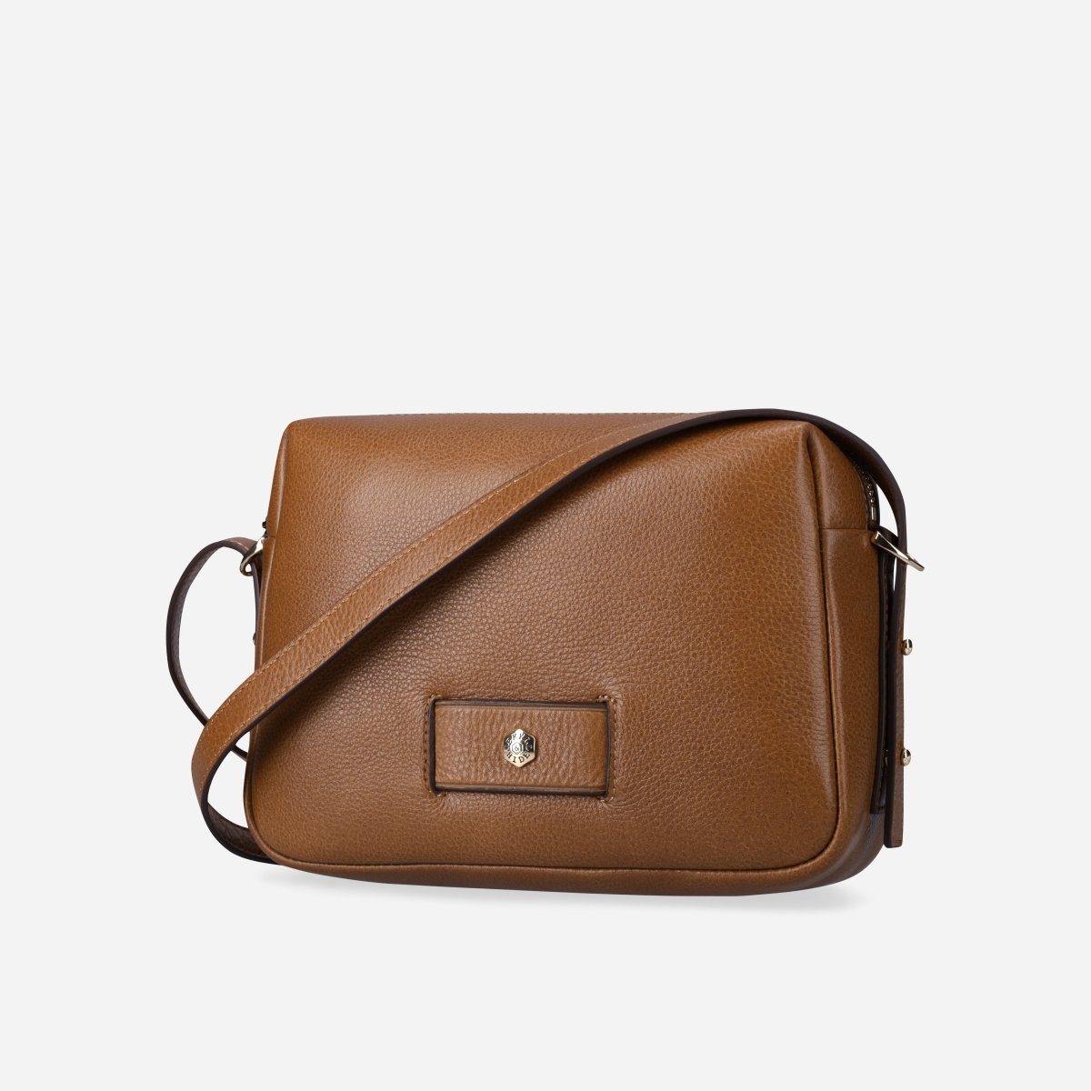 Back view of the tan leather crossbody bag – Jekyll & Hide