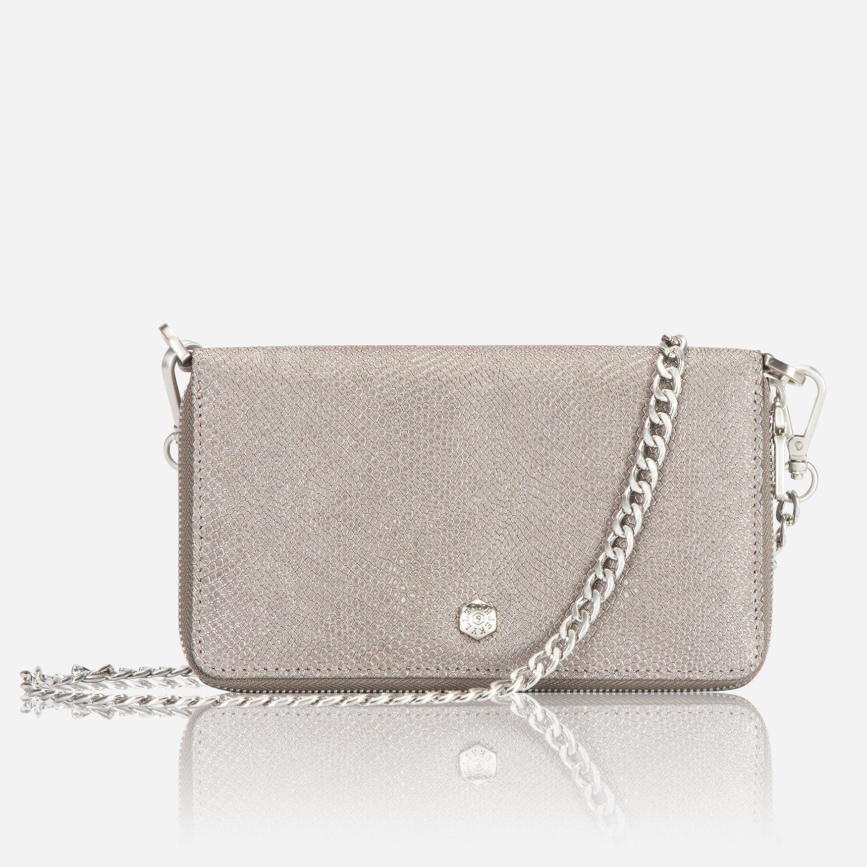 Seville Chain Purse, Grey